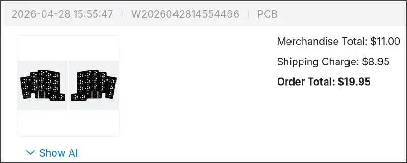 JLCPCB order #1